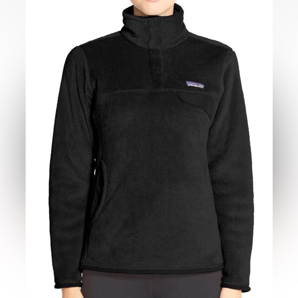 Patagonia Women's Re-Tool Snap T Fleece Pullover - 25442 - Black - Large